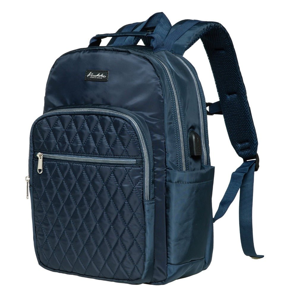 KAUKKO Women Laptop Backpacks for 14" Notebook Casual Computer Bag Stylish Pattern Daypack for Work Travel Business - kaukko