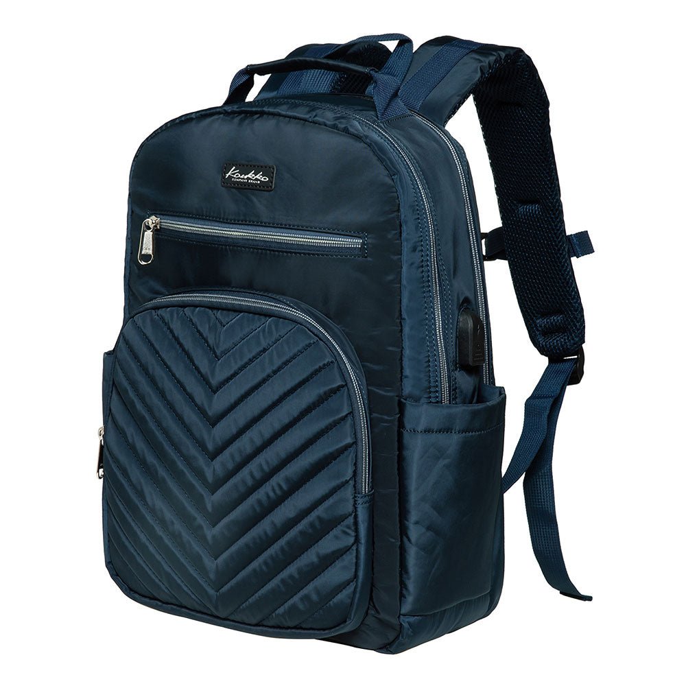 KAUKKO Women Laptop Backpacks for 14" Notebook Casual Computer Bag Stylish Pattern Daypack for Work Travel Business - kaukko