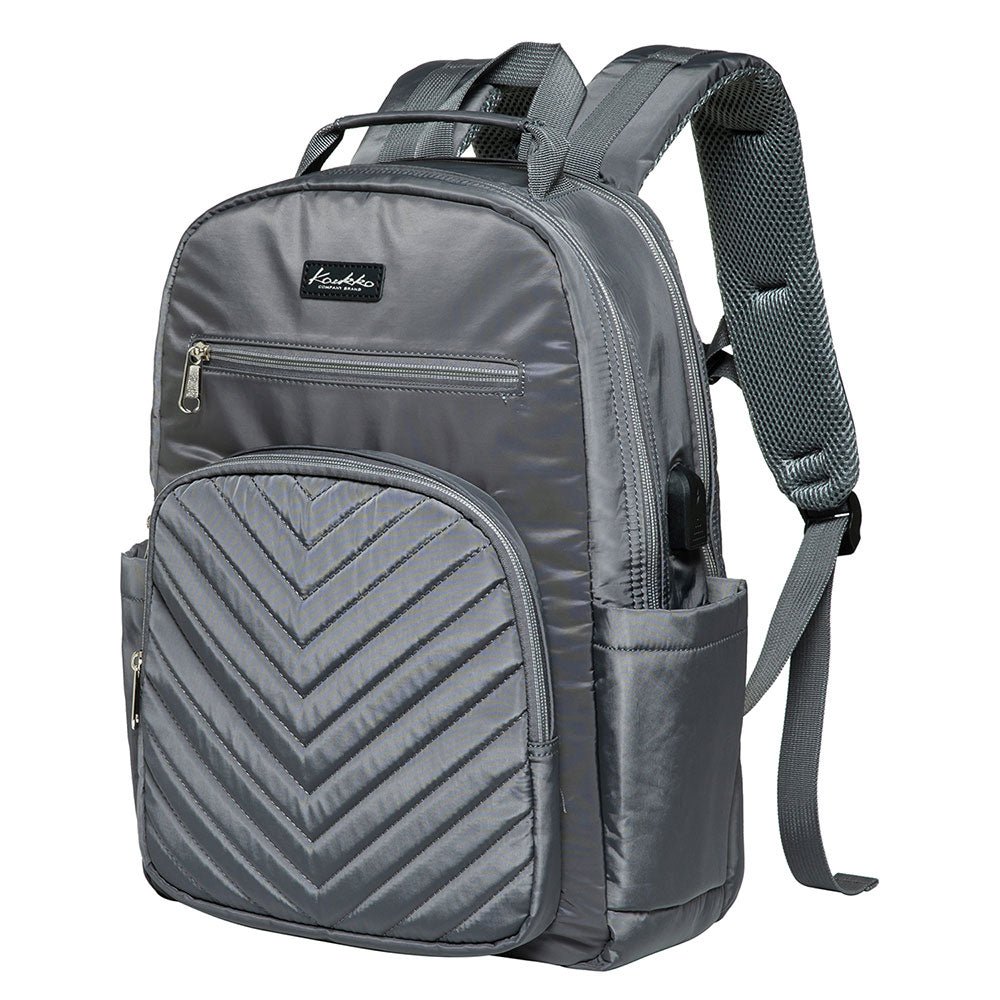 KAUKKO Women Laptop Backpacks for 14" Notebook Casual Computer Bag Stylish Pattern Daypack for Work Travel Business - kaukko