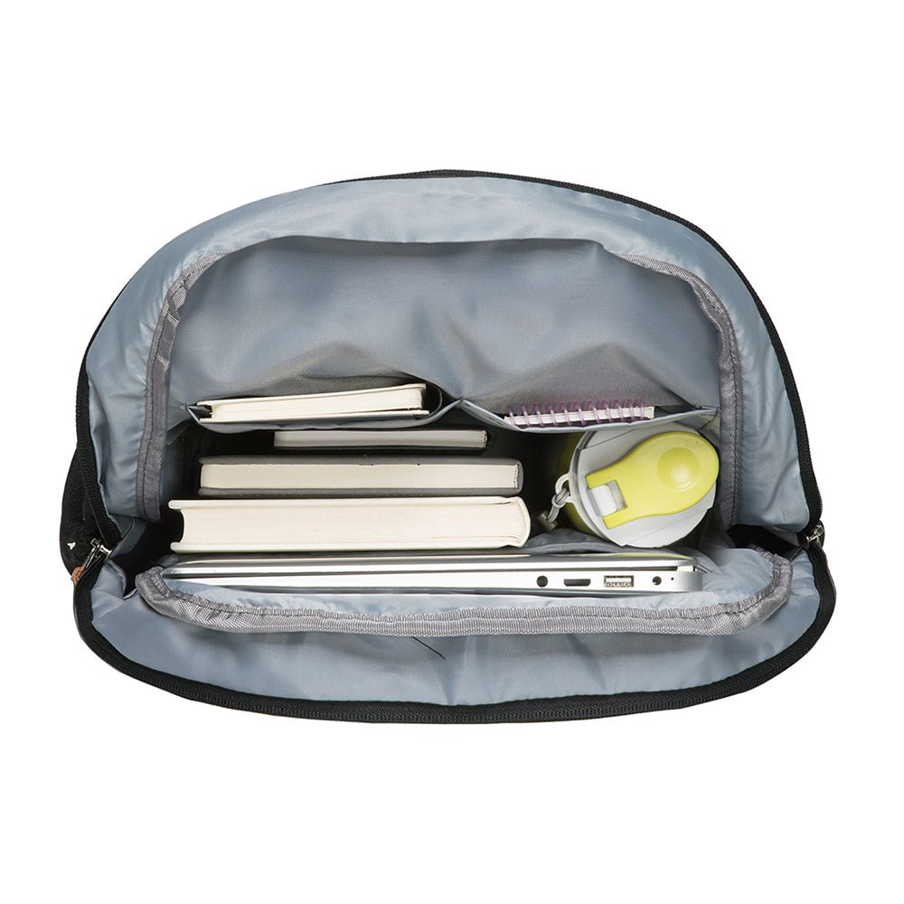 Laptop College Backpack for Teen Girls, Casual Daypack Fits 15.6" Laptop by KAUKKO (09-BLACK) - kaukko