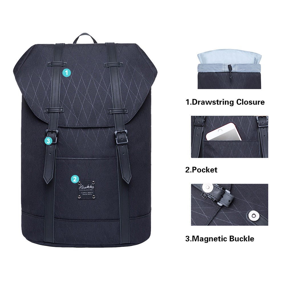 Lightweight Outdoor Backpack, KAUKKO Travel Casual Backpack Laptop Daypack for 12" - kaukko