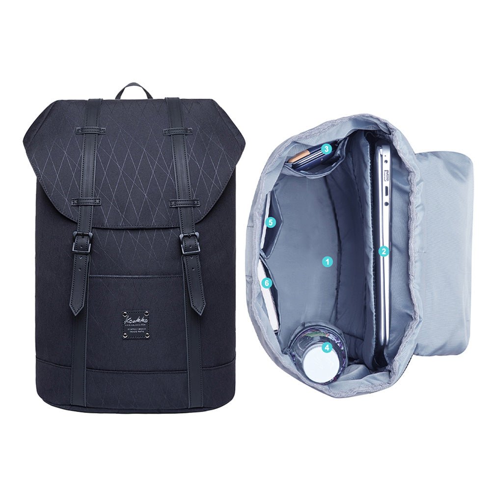 Lightweight Outdoor Backpack, KAUKKO Travel Casual Backpack Laptop Daypack for 12" - kaukko