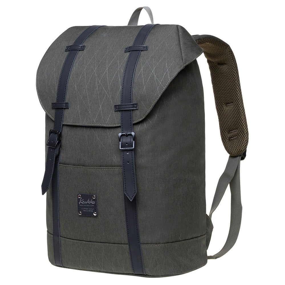 Lightweight Outdoor Backpack, KAUKKO Travel Casual Backpack Laptop Daypack for 12", EP6-15 ( Army Green /17.8L ) - kaukko