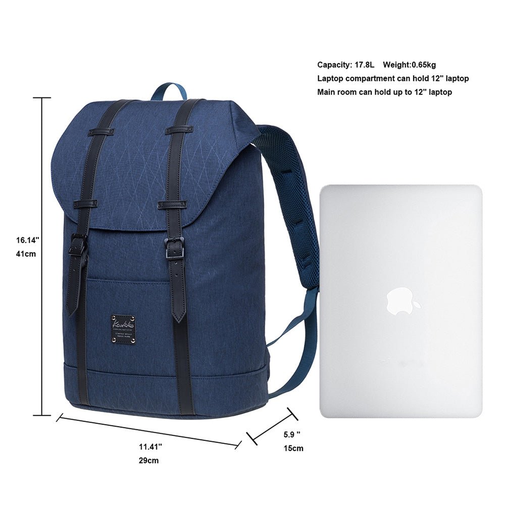 Lightweight Outdoor Backpack, KAUKKO Travel Casual Backpack Laptop Daypack for 12", EP6-15 ( Blue /17.8L ) - kaukko