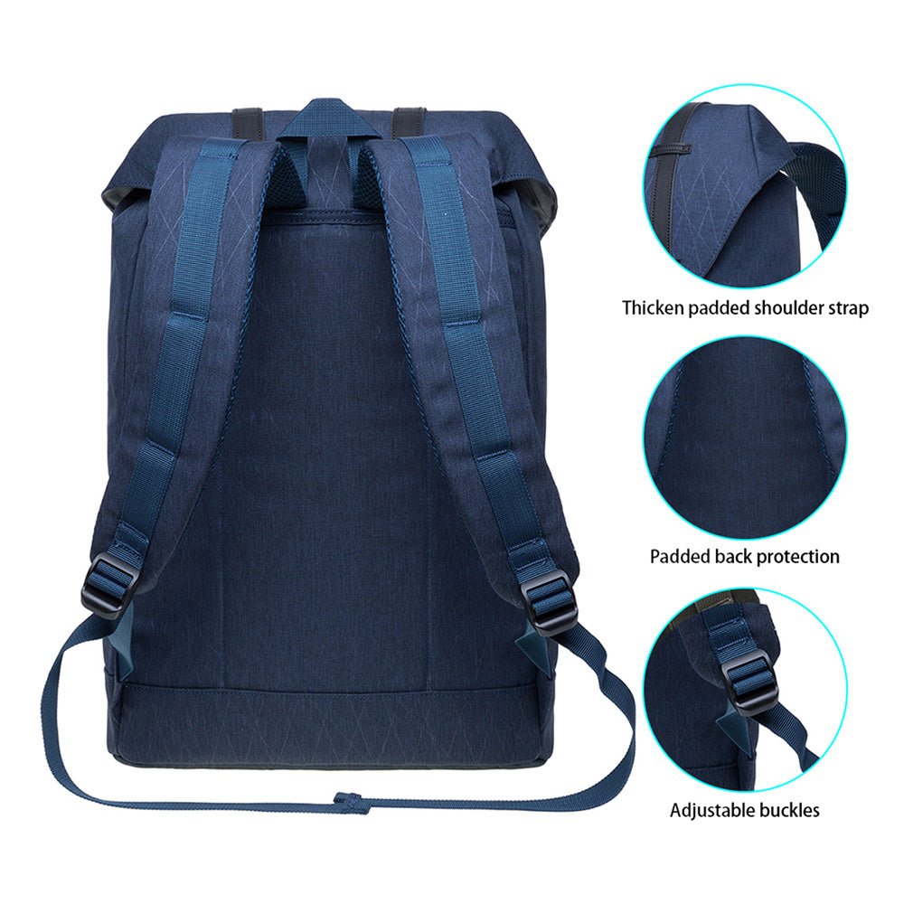 Lightweight Outdoor Backpack, KAUKKO Travel Casual Backpack Laptop Daypack for 12", EP6-15 ( Blue /17.8L ) - kaukko