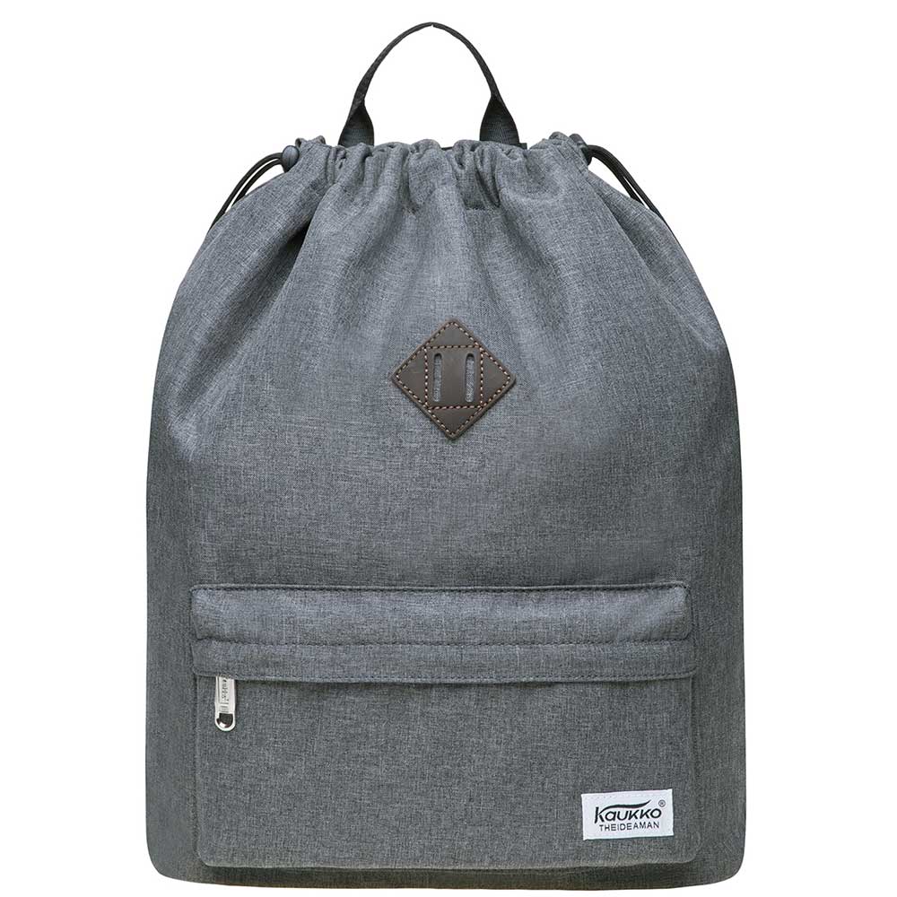 New Drawstring Canvas Bag Sports Bag Backpack Oxfor by KAUKKO - kaukko