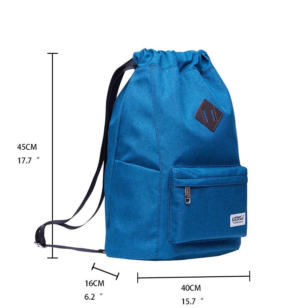 Oxford fabric Drawstring Sports Backpack ( blue ) - kaukko