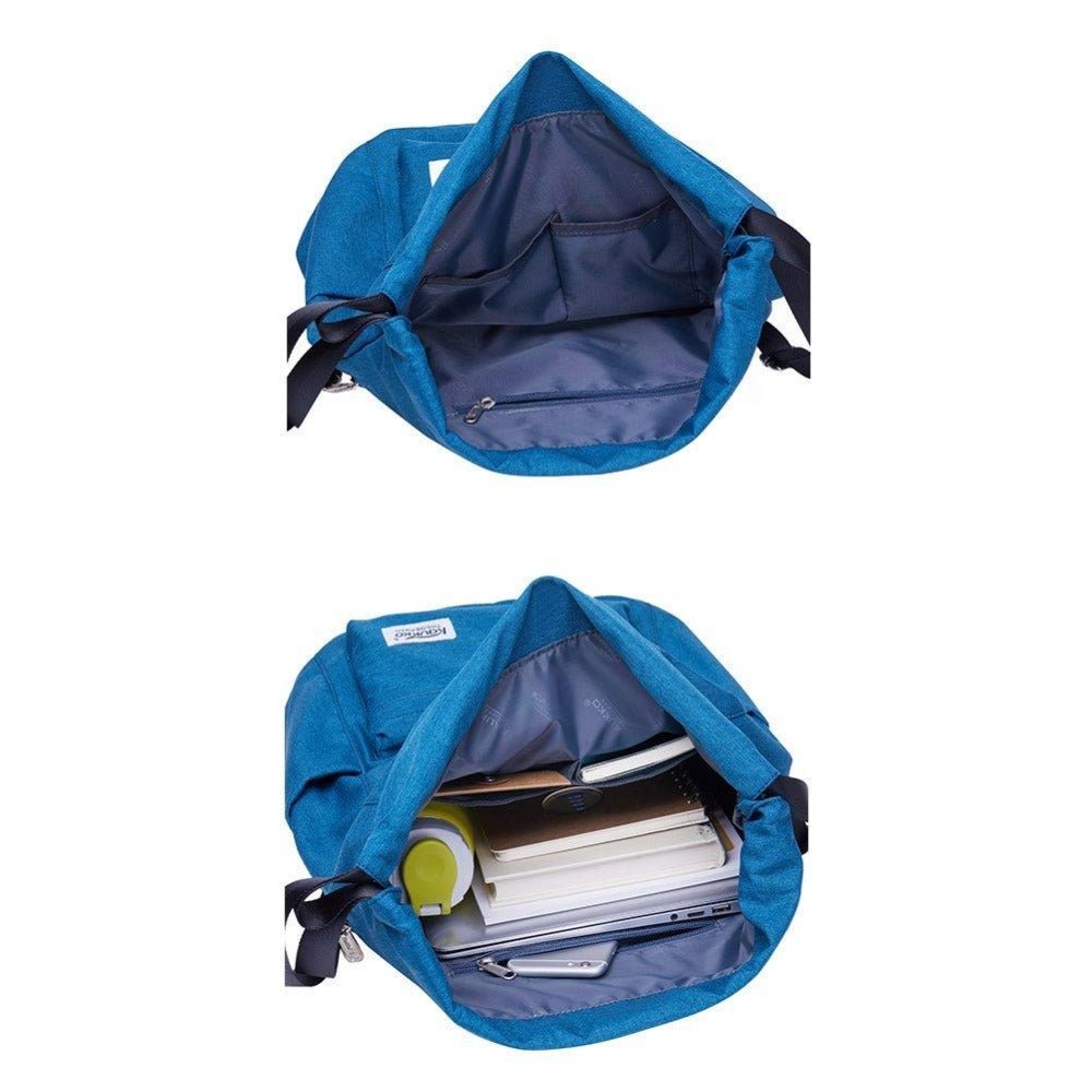 Oxford fabric Drawstring Sports Backpack ( blue ) - kaukko