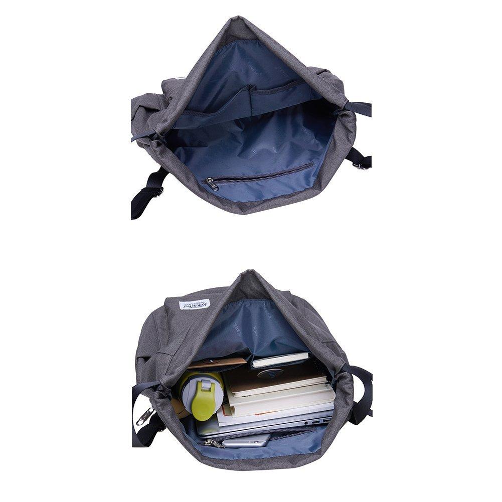 Oxford fabric Drawstring Sports Backpack ( dark grey ) - kaukko