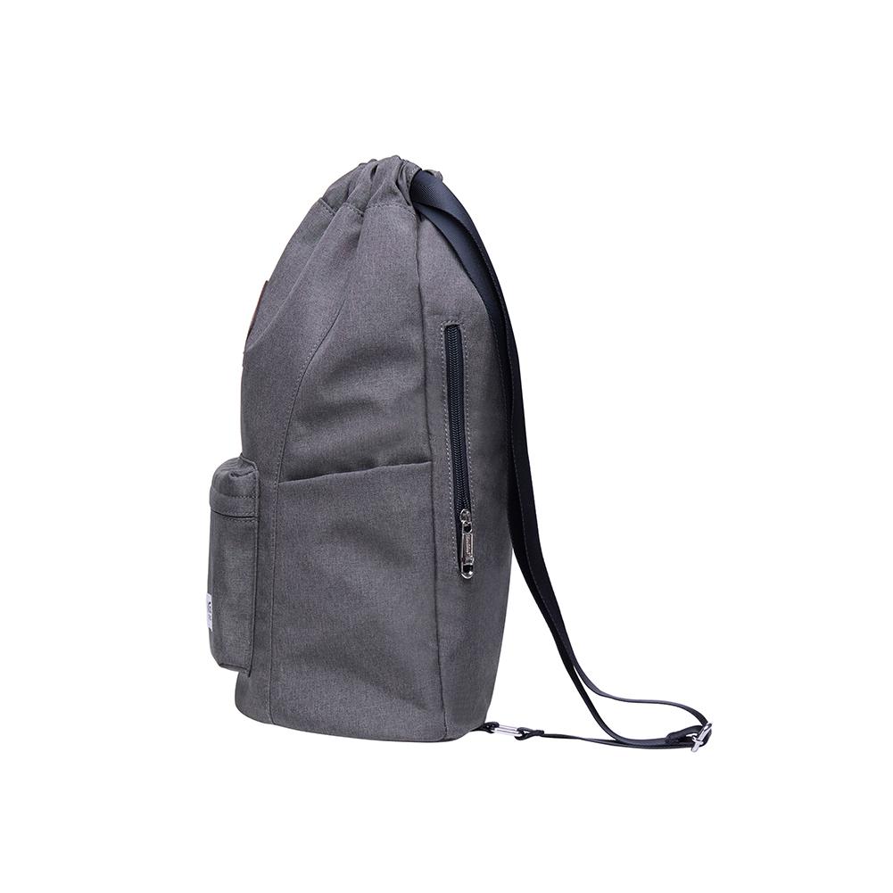 Oxford fabric Drawstring Sports Backpack ( dark grey ) - kaukko
