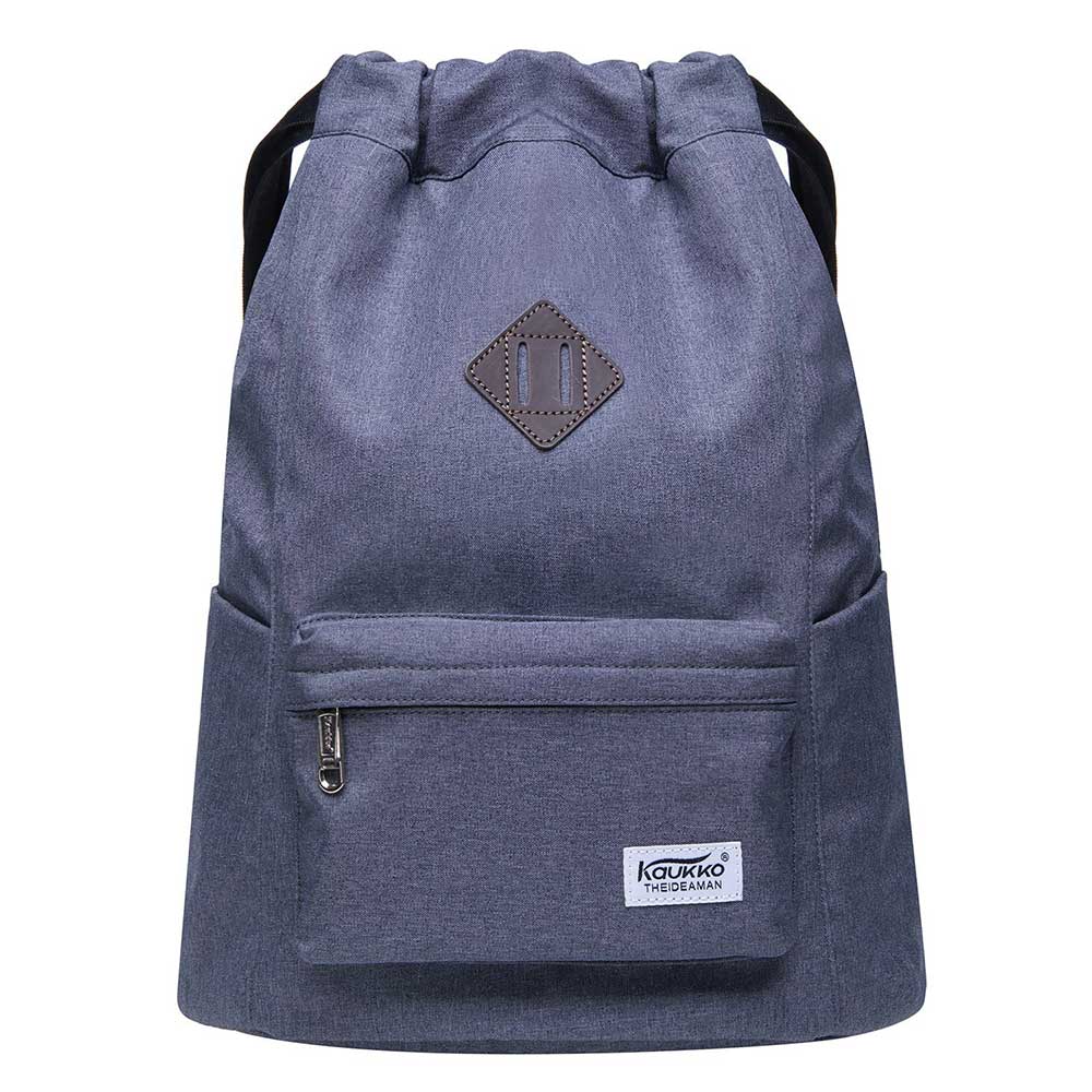 Oxford fabric Drawstring Sports Backpack ( grey ) - kaukko