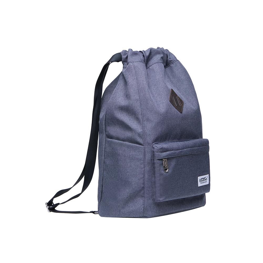 Oxford fabric Drawstring Sports Backpack ( grey ) - kaukko