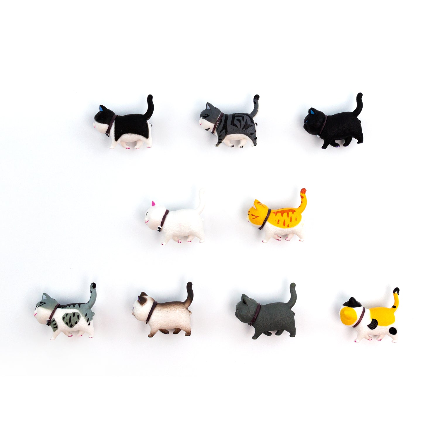Refrigerator Magnets Decorative Cute Kitten Cat Lovers Funny 9pcs-Set, Gift