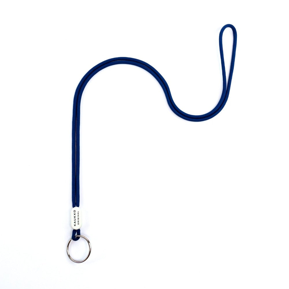KAUKKO Unisex Lanyard Short Keyring Key Chain, robust and practical (02-Blue)
