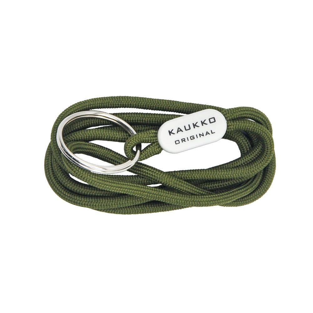 KAUKKO Unisex Lanyard Short Keyring Key Chain, robust and practical (02-Green)