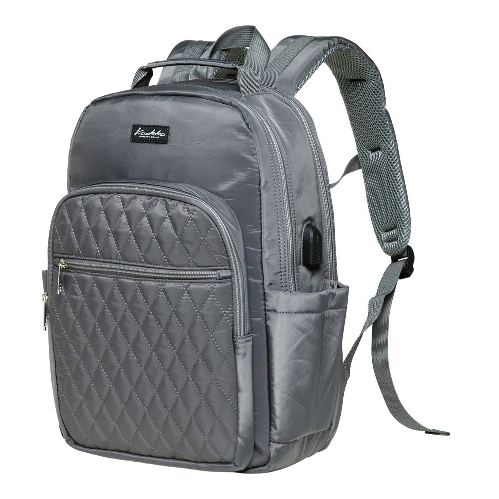 KAUKKO Women Laptop Backpacks for 14" Notebook Casual Computer Bag Stylish Pattern Daypack for Work Travel Business
