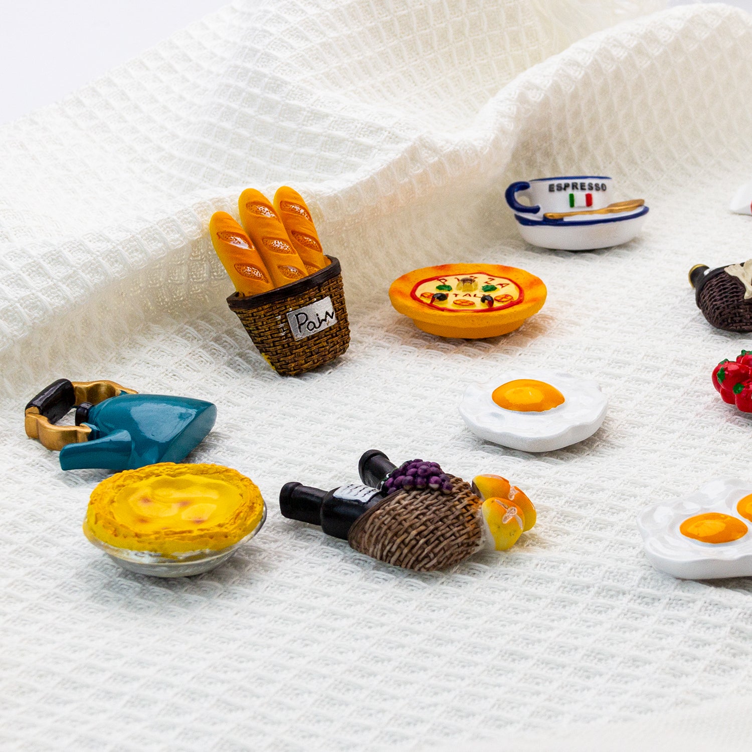 Refrigerator Magnets 13pcs Food Theme for Food Lover, Cute and Funny, 13pcs-Set
