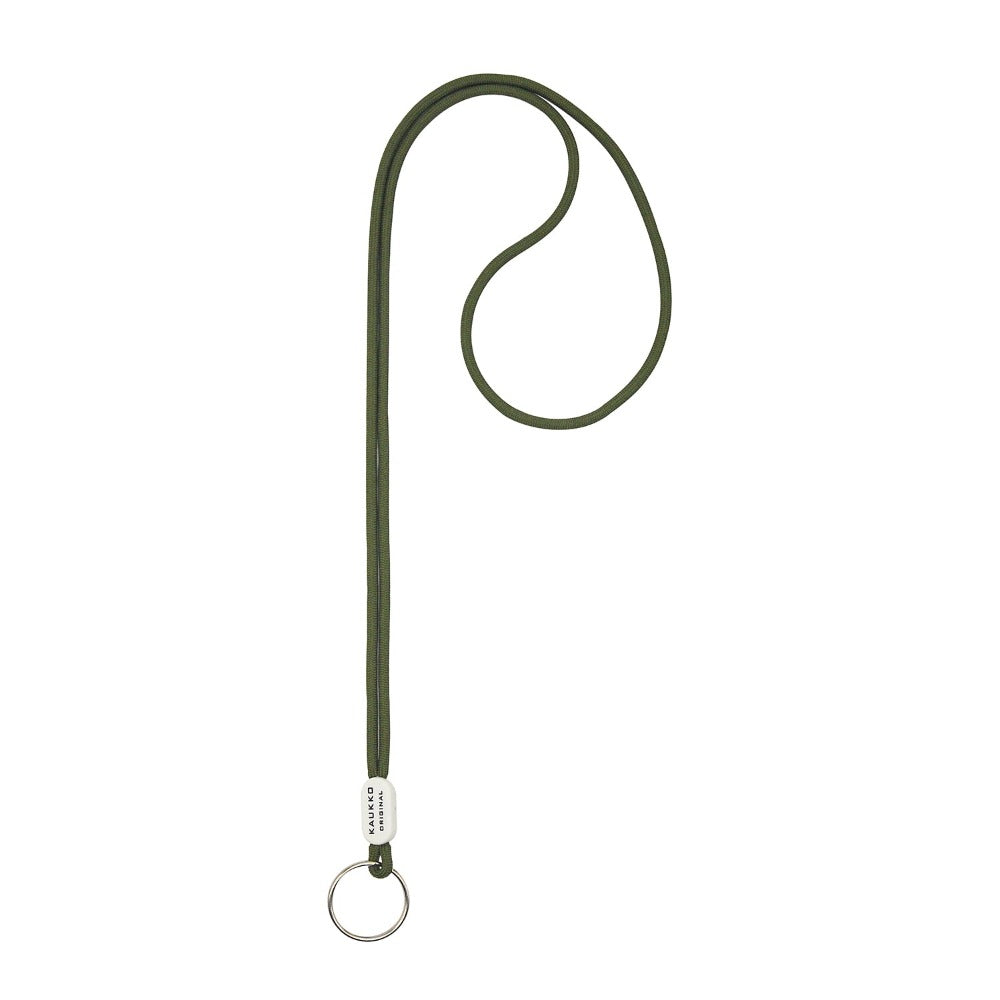 KAUKKO Unisex Lanyard Short Keyring Key Chain, robust and practical (02-Green)