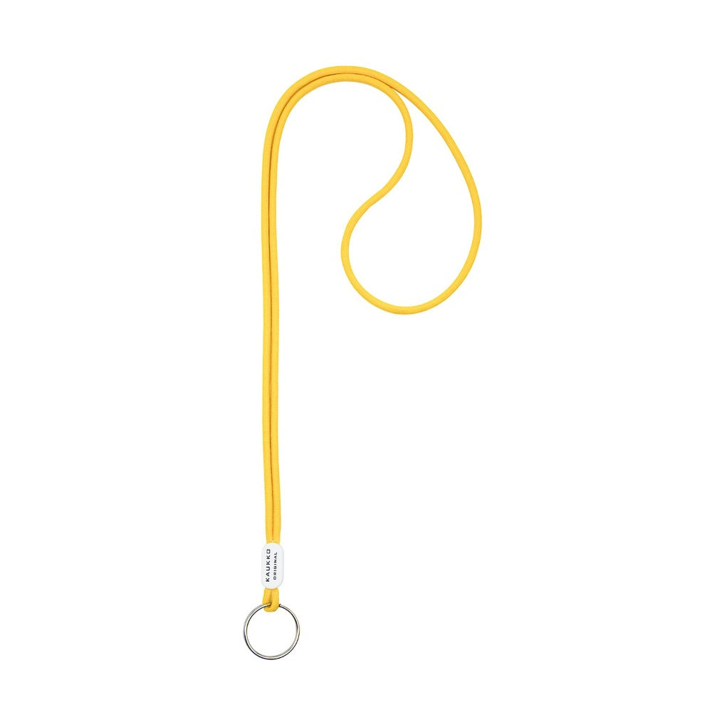 KAUKKO Unisex Lanyard Short Keyring Key Chain, robust and practical (02-Yellow)