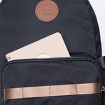 KAUKKO Stylish College School Backpack Travel Nice Rucksack, K1005-2 ( Black /17.6L ) - kaukko