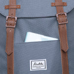 KAUKKO Travel Casual Backpack Laptop Daypack, EP6-7 ( Grey / 14L ) - kaukko