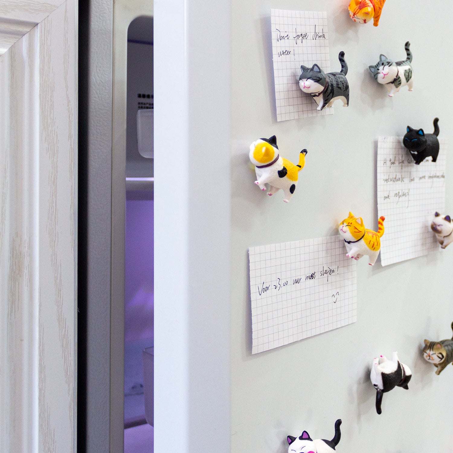 Refrigerator Magnets Decorative Cute Kitten Cat Lovers Funny 9pcs-Set, Gift