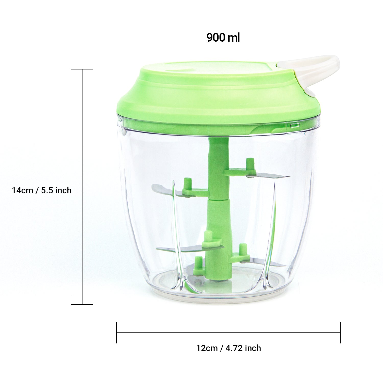 Manual Garlic Chopper, Kitchen Chopper Masher Hand Food Processor Mini Garlic Press