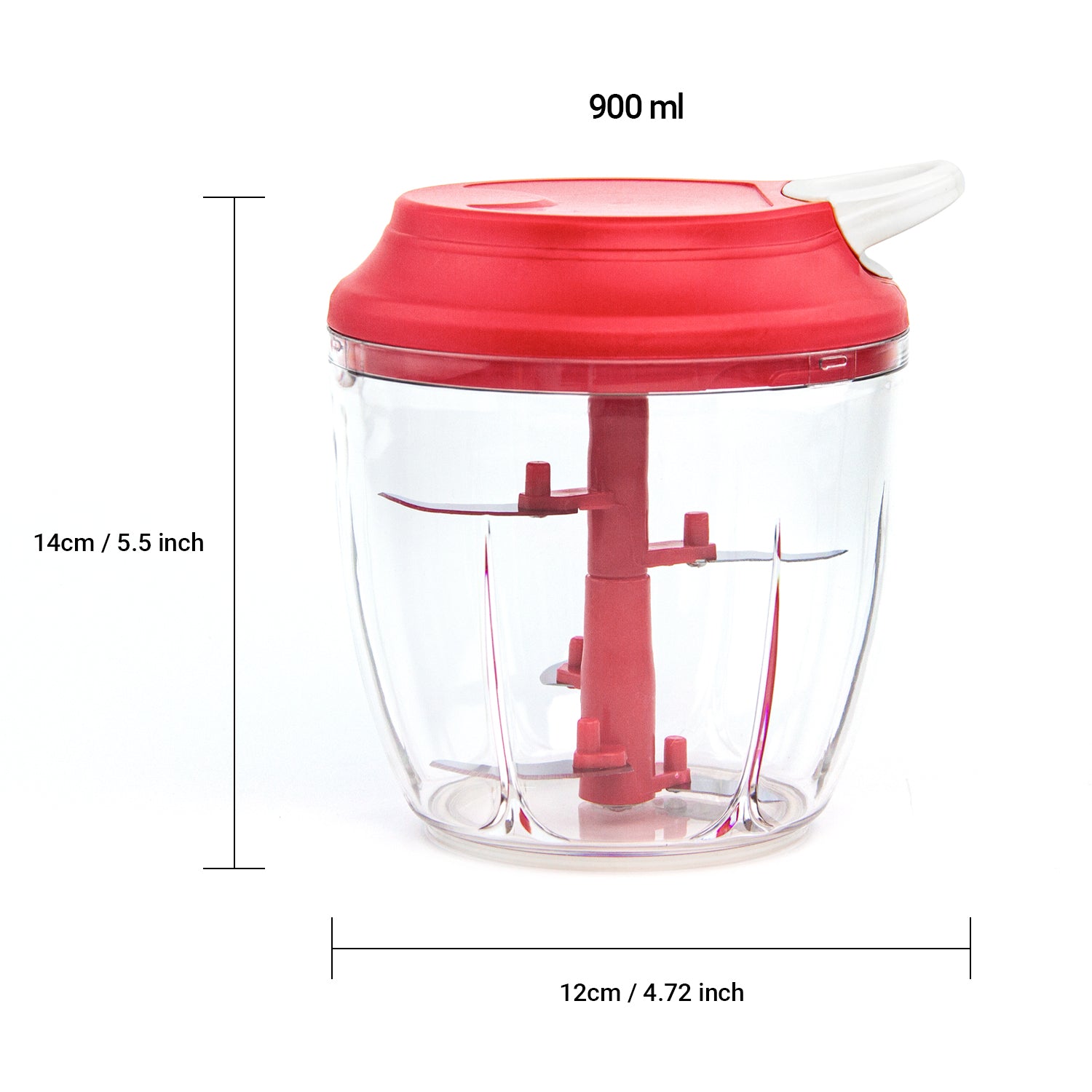 Manual Garlic Chopper, Kitchen Chopper Masher Hand Food Processor Mini Garlic Press