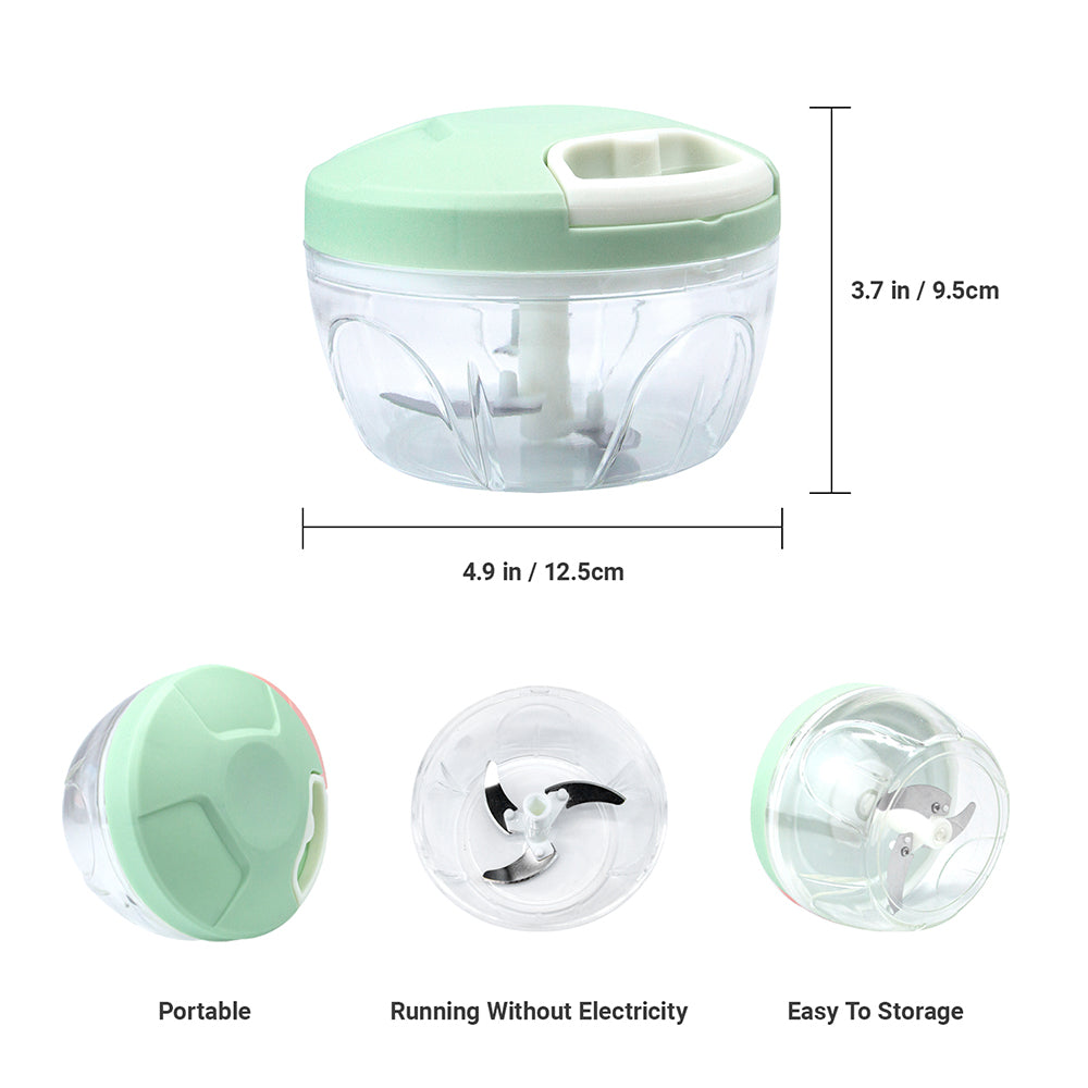 Manual Garlic Chopper, Kitchen Chopper Masher Hand Food Processor Mini Garlic Press