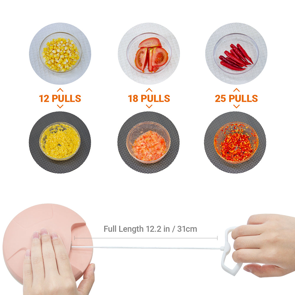Manual Garlic Chopper, Kitchen Chopper Masher Hand Food Processor Mini Garlic Press
