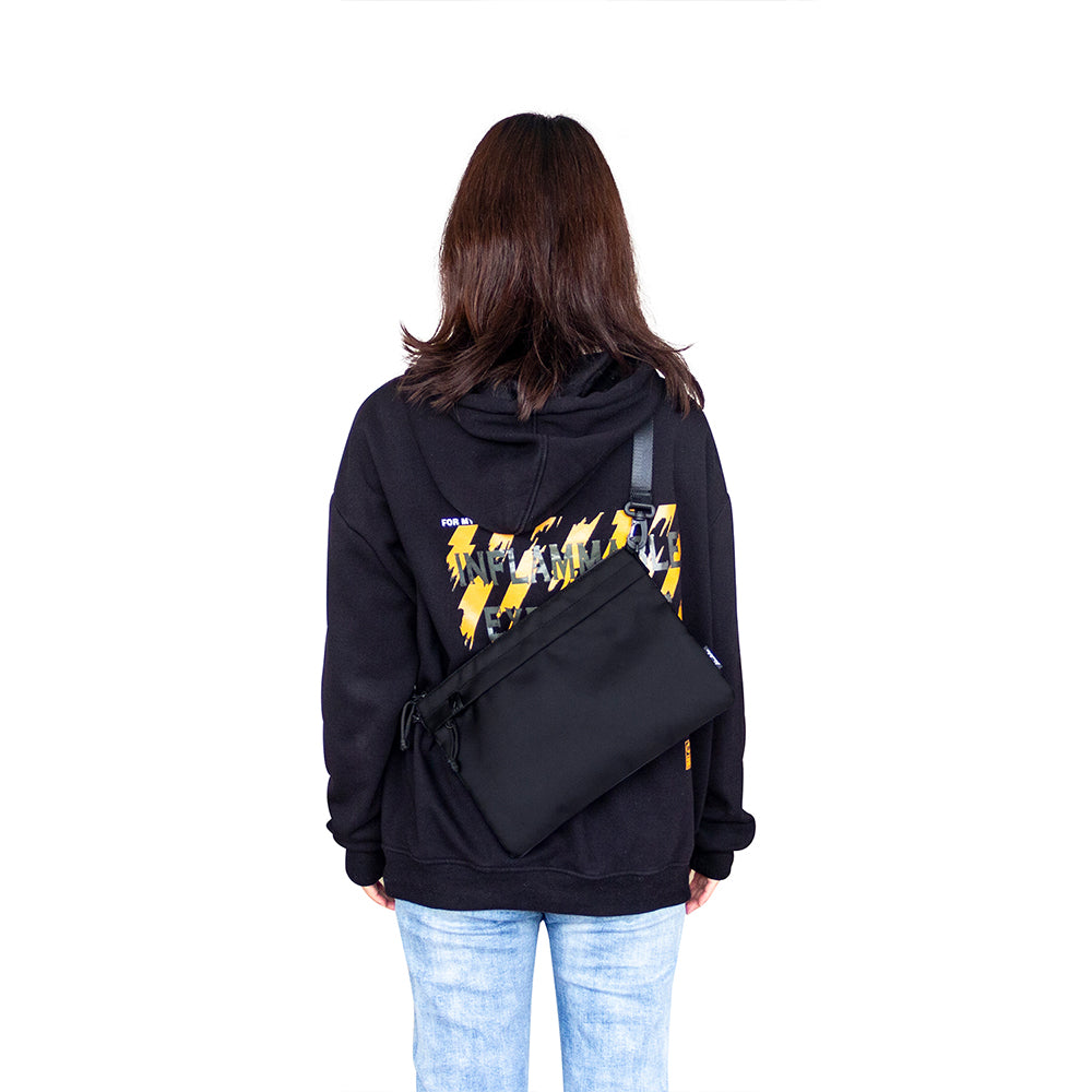 KAUKKO Ultra Slim Shoulder bag Messenger Bag, Pouch Bag, Durable Water-Resistant