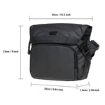 Mens Vintage Canvas Shoulder Messenger Bag Chest Leather Patchwork Messenger Bag