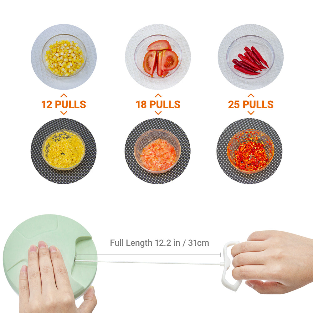 Manual Garlic Chopper, Kitchen Chopper Masher Hand Food Processor Mini Garlic Press