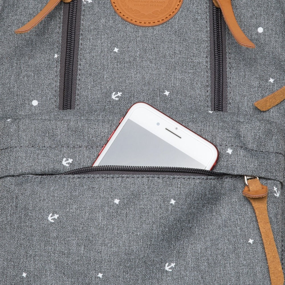 KAUKKO Backpack for daily use, KS06-2 ( Grey / 13.2L ) - kaukko