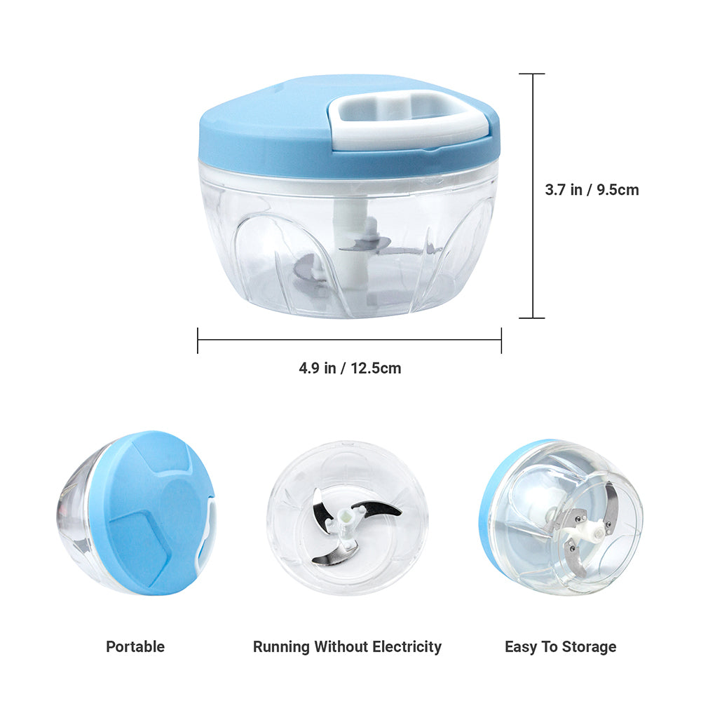 Manual Garlic Chopper, Kitchen Chopper Masher Hand Food Processor Mini Garlic Press