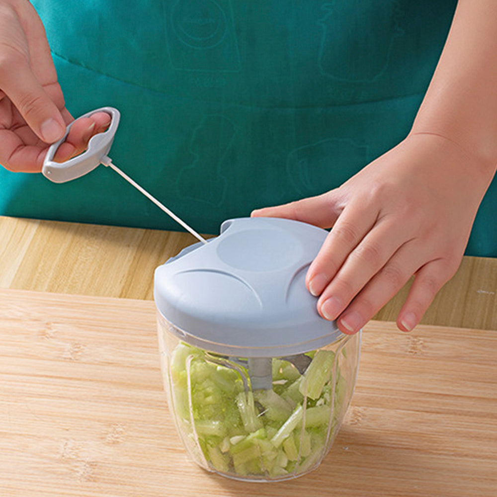 Manual Garlic Chopper, Kitchen Chopper Masher Hand Food Processor Mini Garlic Press