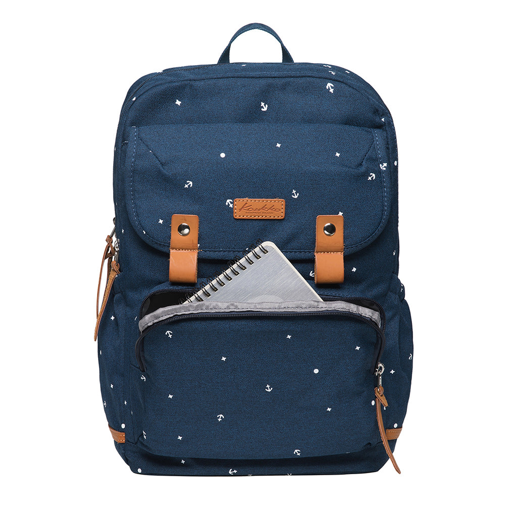 Laptop College Backpack for Teen Girls, Casual Daypack Fits 15.6" Laptop by KAUKKO (09-BLUE)
