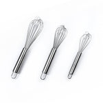 (8" 10" 12" )Balloon Whisk, Handheld Steel Wire Whisk Perfect for Blending, Whisking - kaukko