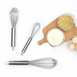 (8" 10" 12" )Balloon Whisk, Handheld Steel Wire Whisk Perfect for Blending, Whisking - kaukko