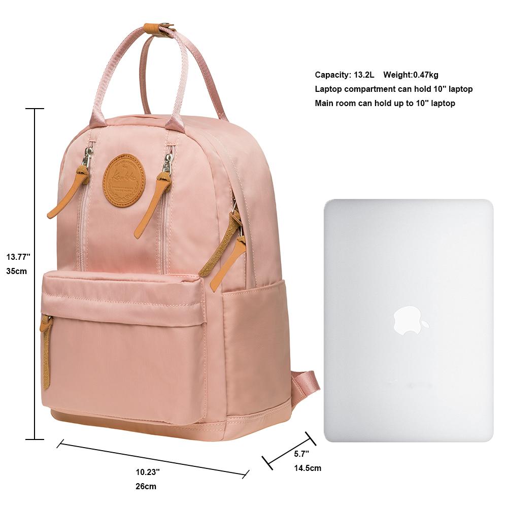 KAUKKO Backpack for daily use, KS06 ( Pink / 13.2L ) - kaukko