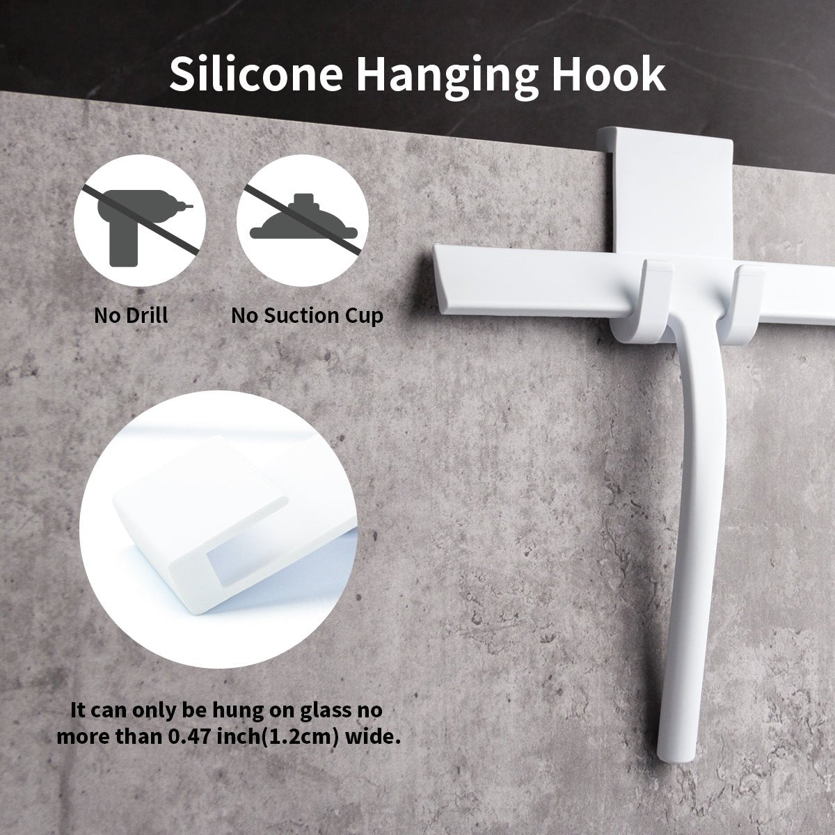 All-Purpose Shower Squeegee for Glass Doors, Bathroom, Tile Wall, Window, Mirror and Car Glass-9inch - kaukko