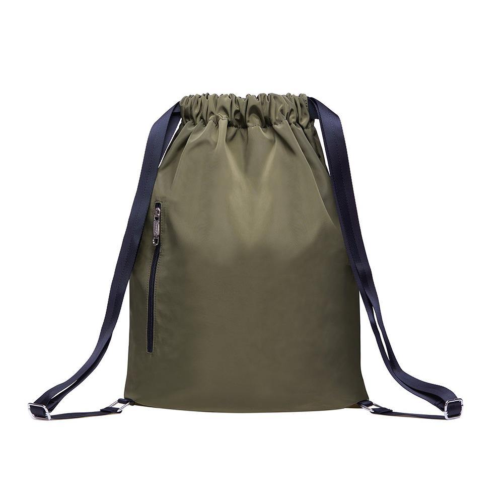 Drawstring Sports Backpack Gym Yoga backpack Shoulder Rucksack for Men and Women ( Army Green ) - kaukko