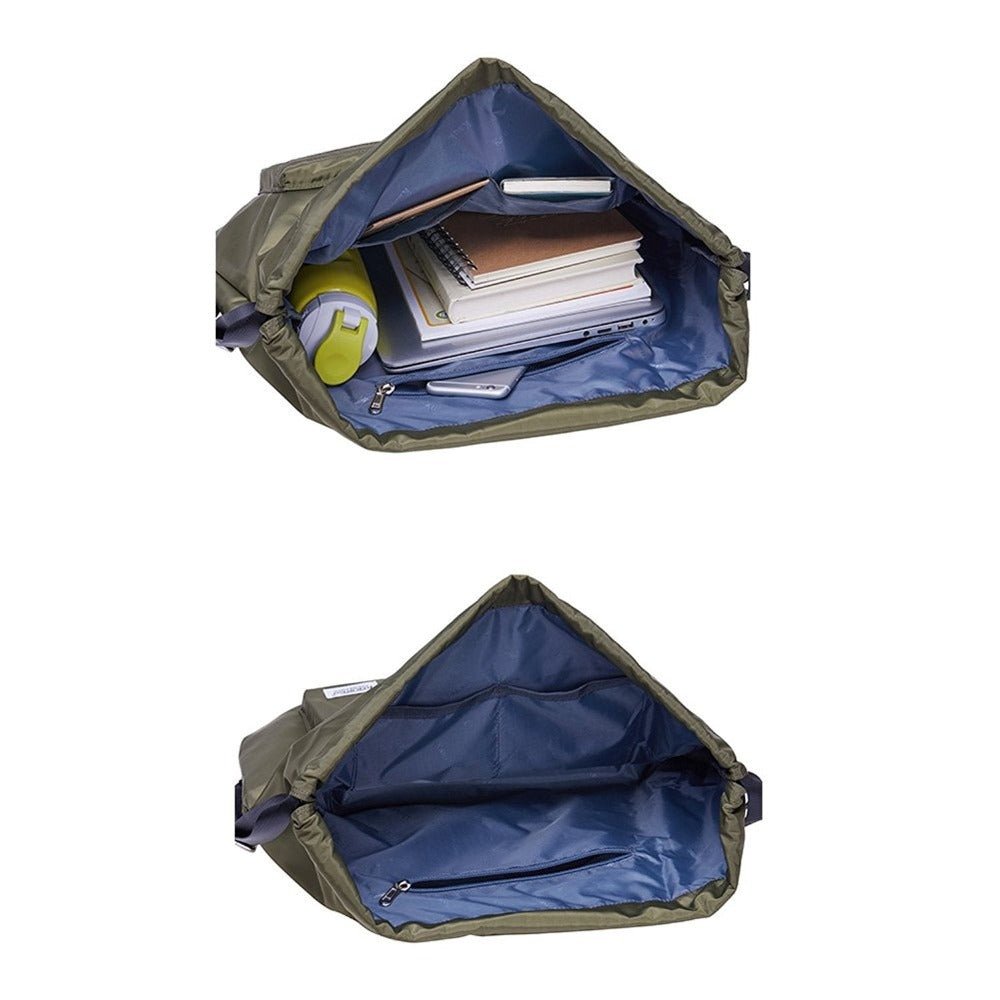 Drawstring Sports Backpack Gym Yoga backpack Shoulder Rucksack for Men and Women ( Army Green ) - kaukko