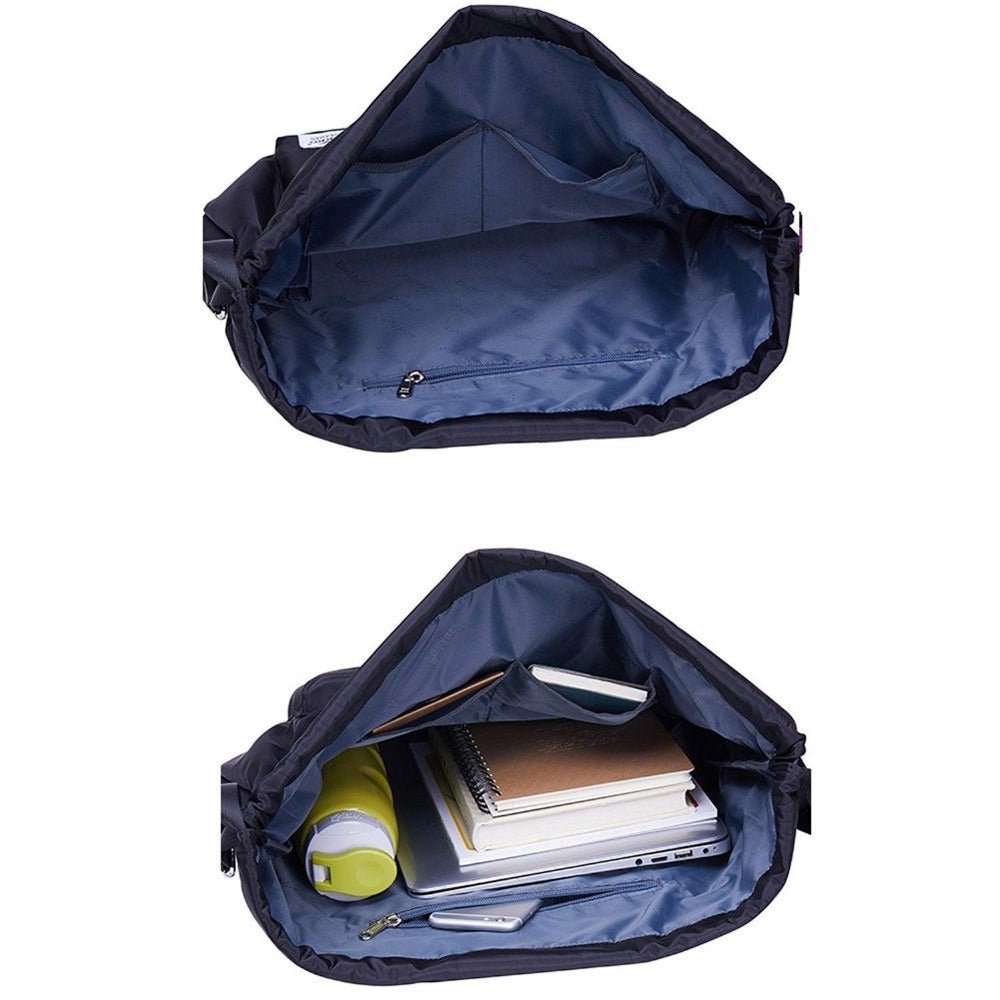 Drawstring Sports Backpack Gym Yoga backpack Shoulder Rucksack for Men and Women ( Black ) - kaukko