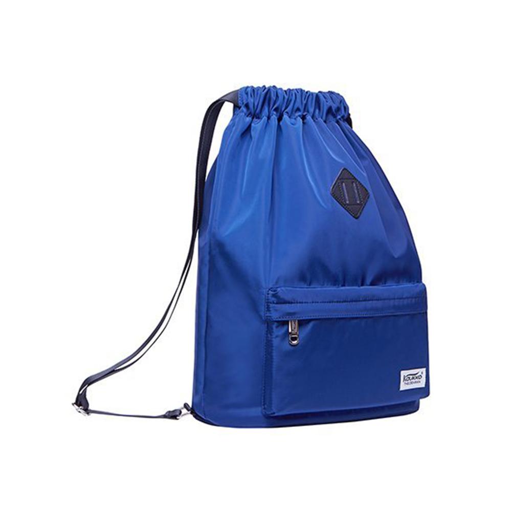 Drawstring Sports Backpack Gym Yoga backpack Shoulder Rucksack for Men and Women ( Blue ) - kaukko