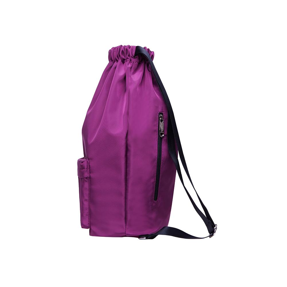 Drawstring Sports Backpack Gym Yoga backpack Shoulder Rucksack for Men and Women ( Purple ) - kaukko