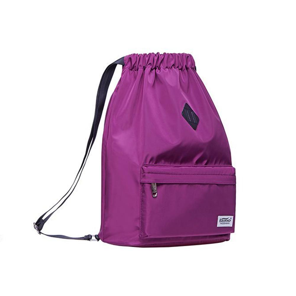 Drawstring Sports Backpack Gym Yoga backpack Shoulder Rucksack for Men and Women ( Purple ) - kaukko