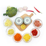 Electric Mini Garlic Chopper Wireless Portable Gadget for Onions Salad Pepper Nuts ( 100ml + 250ml ) - kaukko