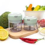 Electric Mini Garlic Chopper Wireless Portable Gadget for Onions Salad Pepper Nuts ( 100ml + 250ml ) - kaukko