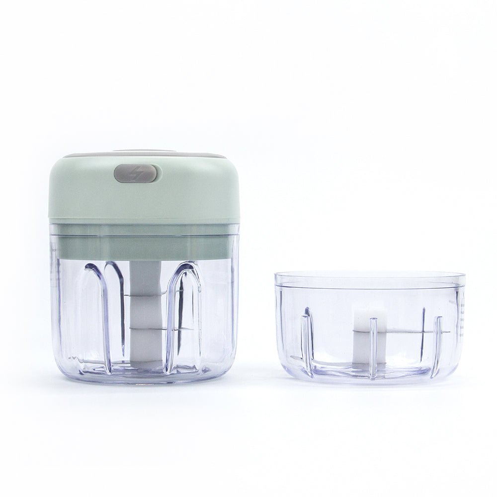 Electric Mini Garlic Chopper Wireless Portable Gadget for Onions Salad Pepper Nuts ( 100ml + 250ml ) - kaukko